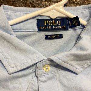 Men’s baby blue Ralph Lauren polo
